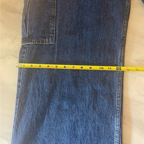 Cotton On Relaxed Cargo Jeans Nordic Blue Size 36 Vintage Fit Denim - Picture 10 of 10